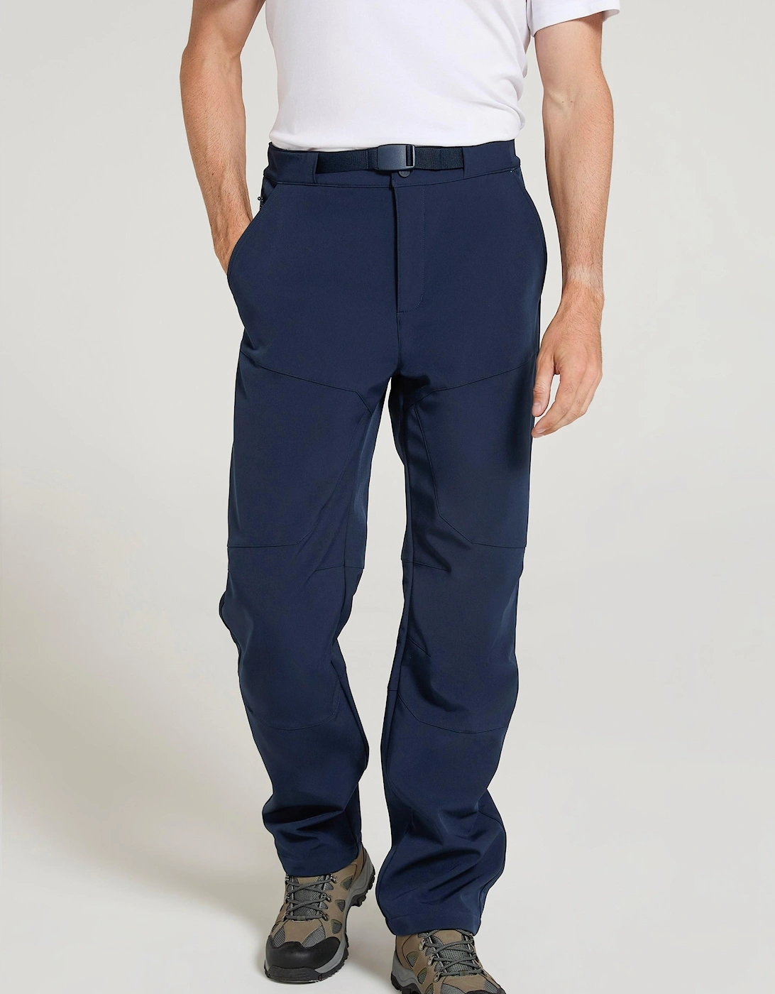 Men's Mountain Warehouse Mens Rockcliffe Softshell Hiking Trousers - Navy - Size: 28R