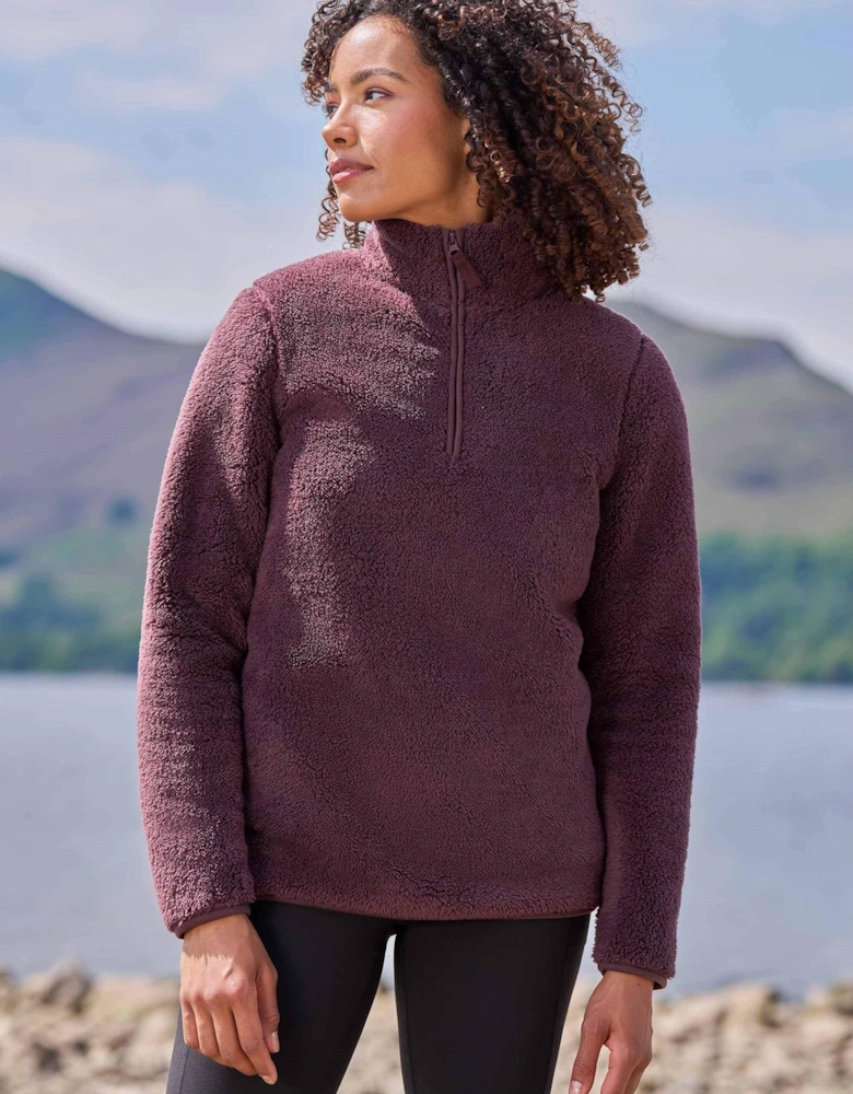 Womens/Ladies Teddy Fleece Quarter Zip Fleece Top