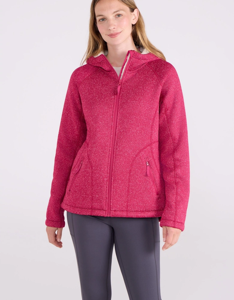 Womens/Ladies Nevis Faux Fur Lined Full Zip Hoodie