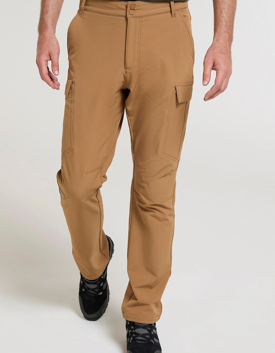 Mens Beacon Softshell Fleece Lined Trousers, 2 of 1