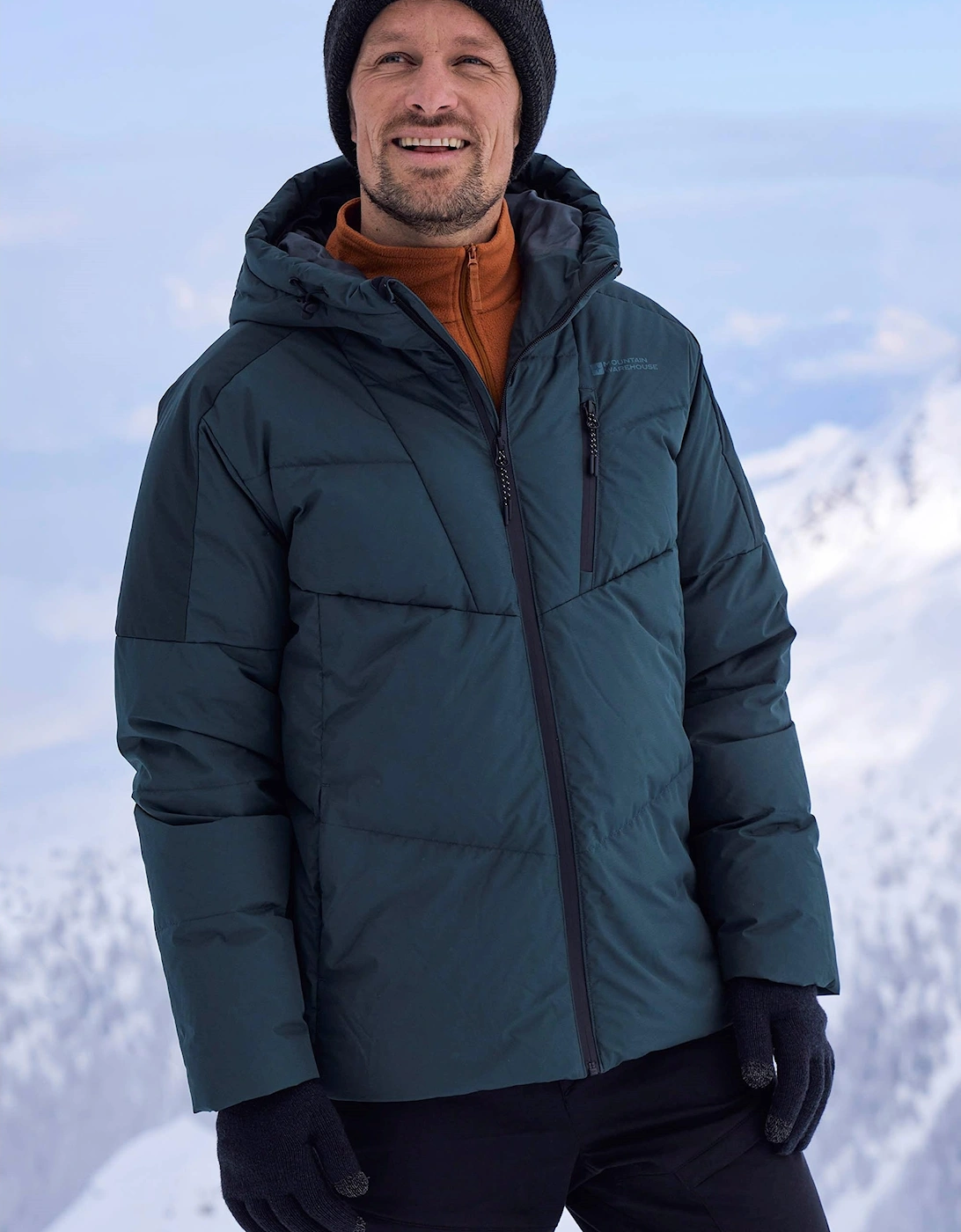 Mountain Warehouse Men's Mountain Warehouse Mens Oslo Extreme Padded Down Jacket - Green
