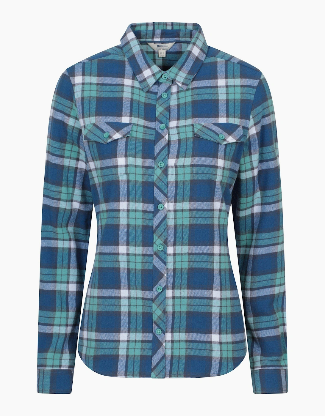 Women's Mountain Warehouse Womens/Ladies Willow Flannel Shirt - Navy - Size: 12