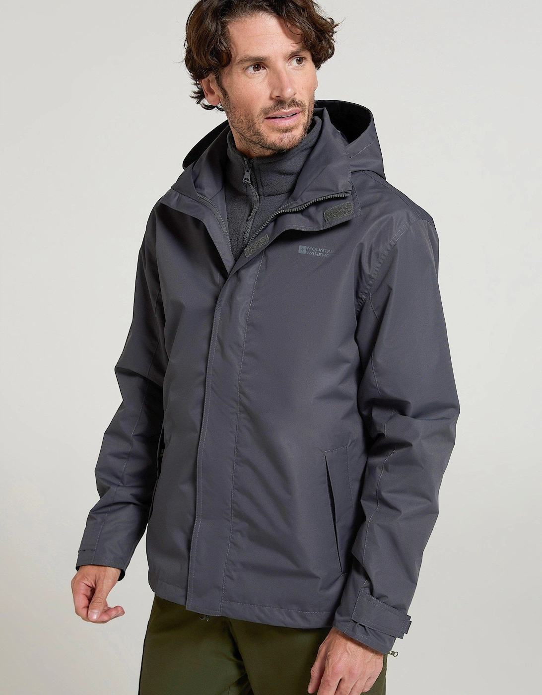 Men's Mountain Warehouse Mens Fell II 3 in 1 Jacket - Navy - Size: Regular/36