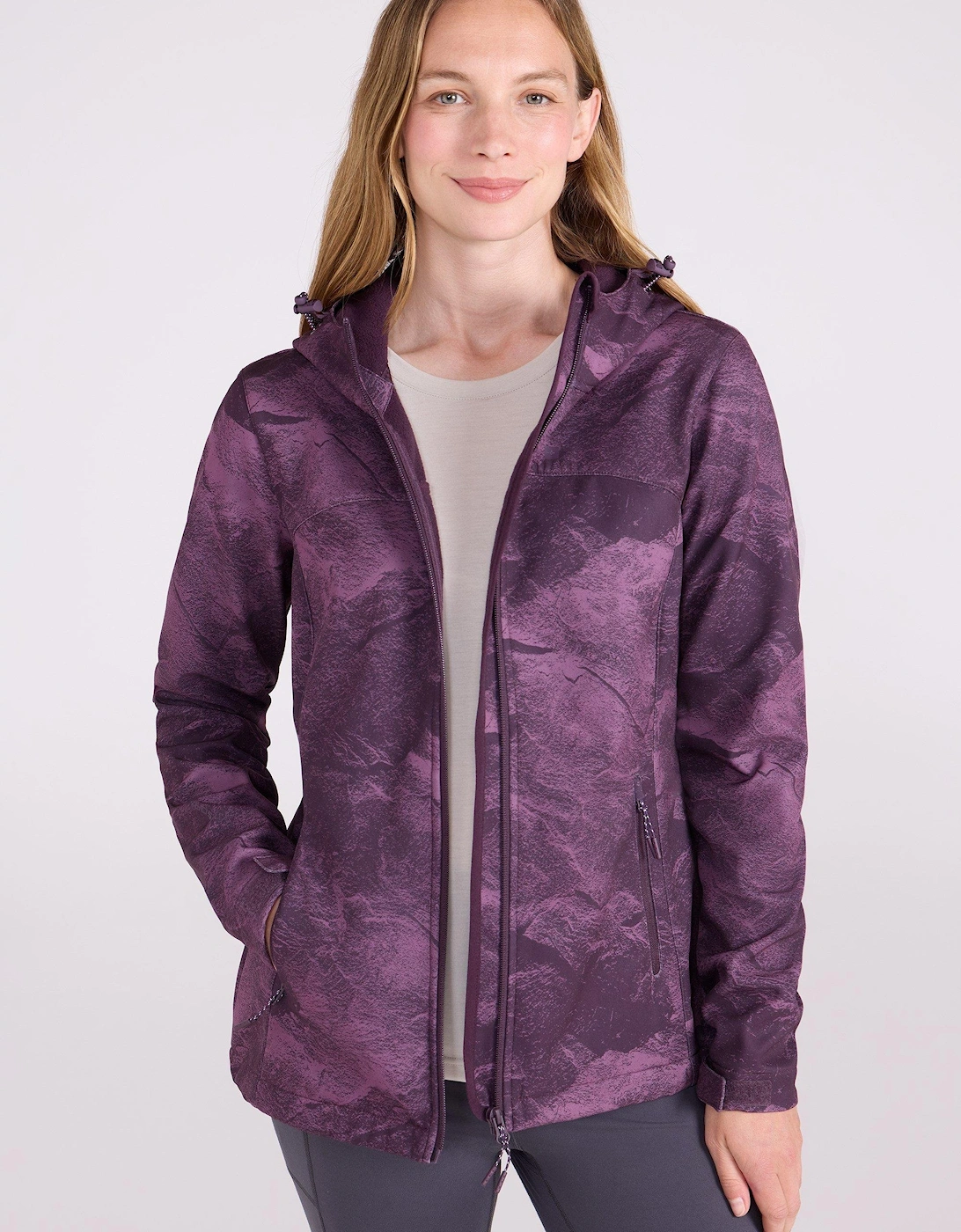 Womens/Ladies Exodus Printed Water Resistant Soft Shell Jacket, 2 of 1