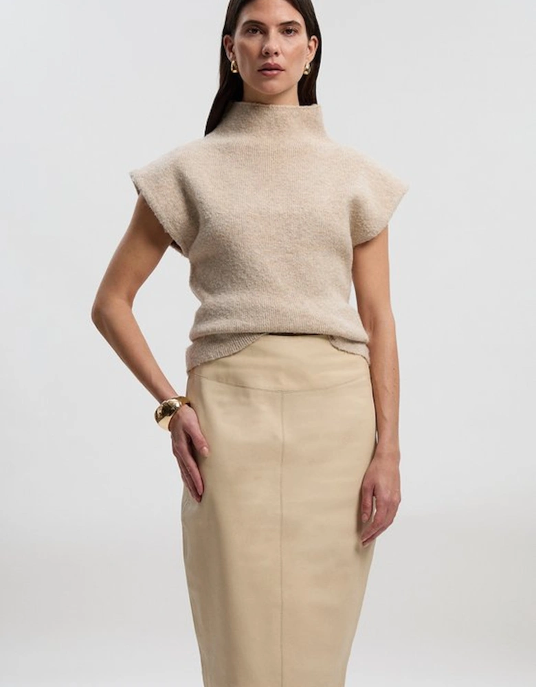 Leather Signature Pencil Skirt