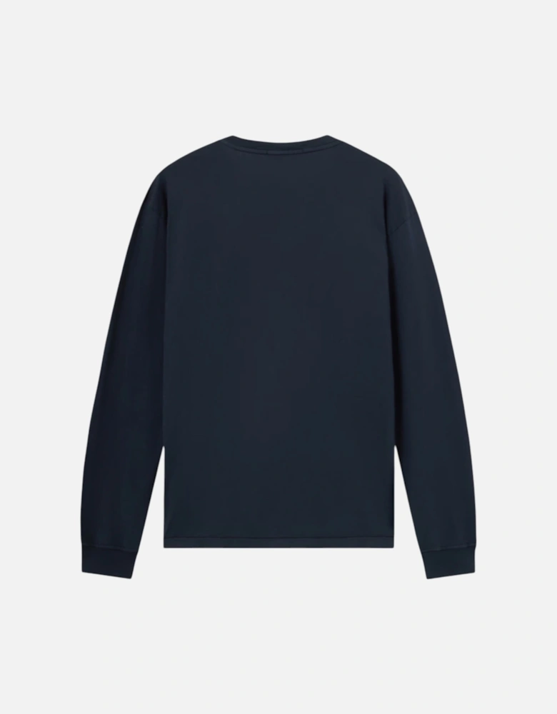 Long Sleeve Slim Fit Navy T-Shirt
