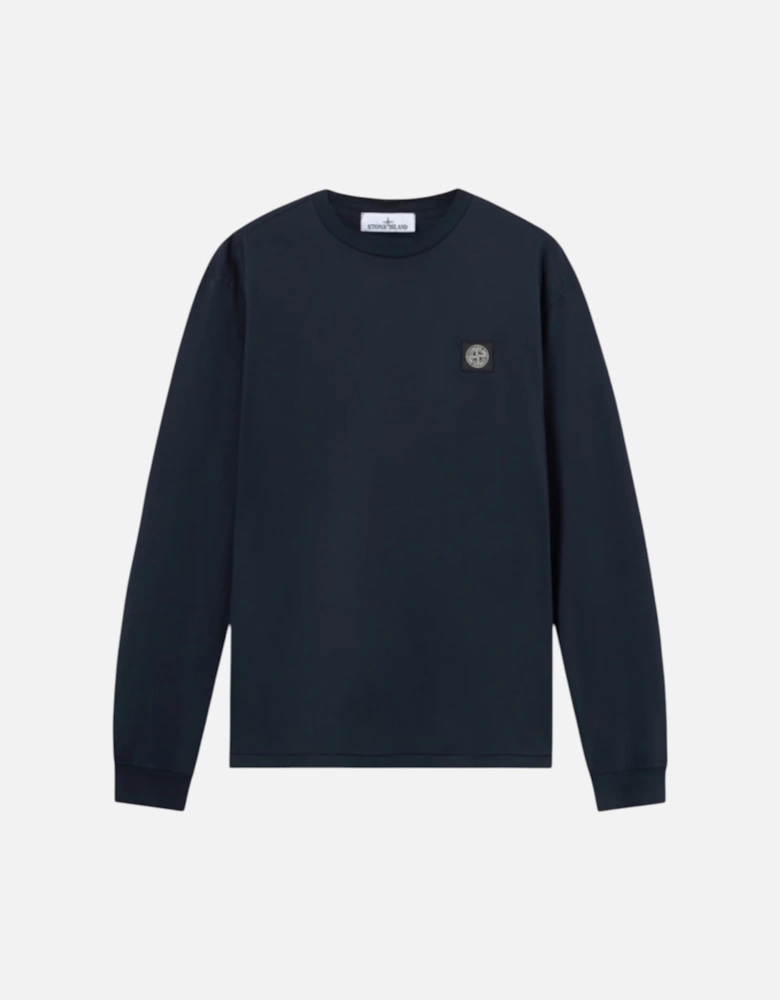 Long Sleeve Slim Fit Navy T-Shirt