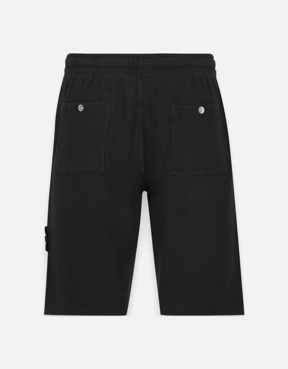 Black Cotton Cargo Shorts