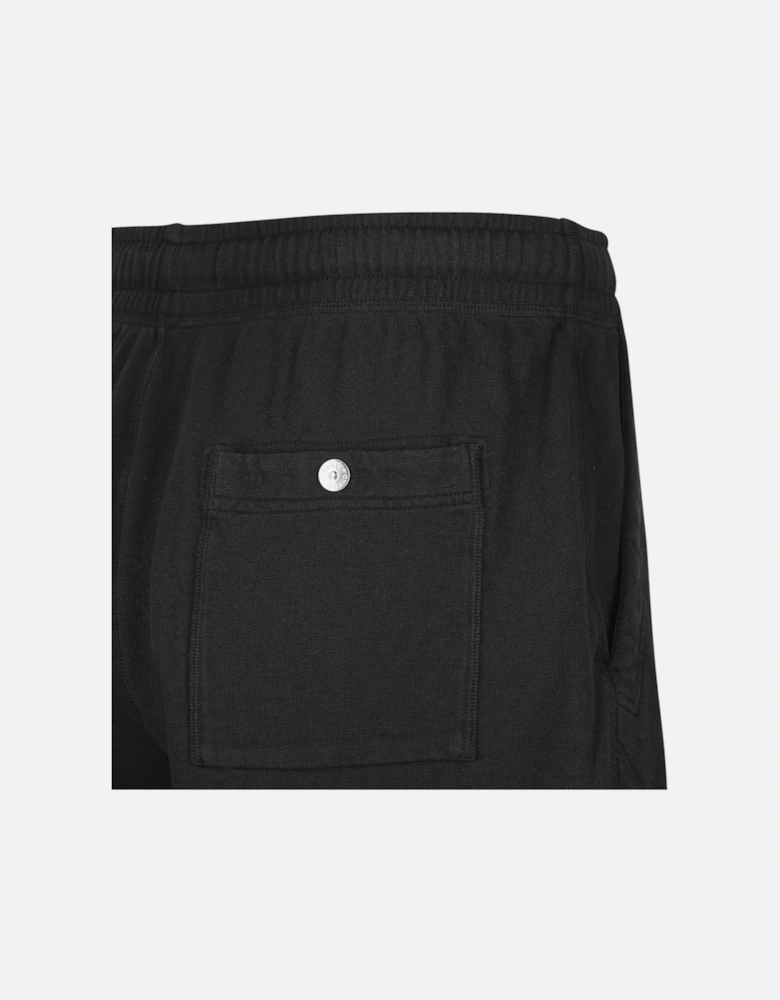 Black Cotton Cargo Shorts