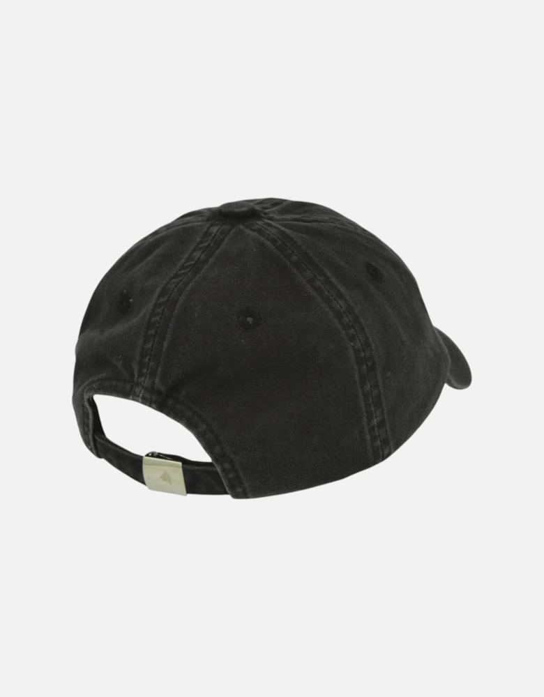 Brushed Cotton Black Baseball Cap