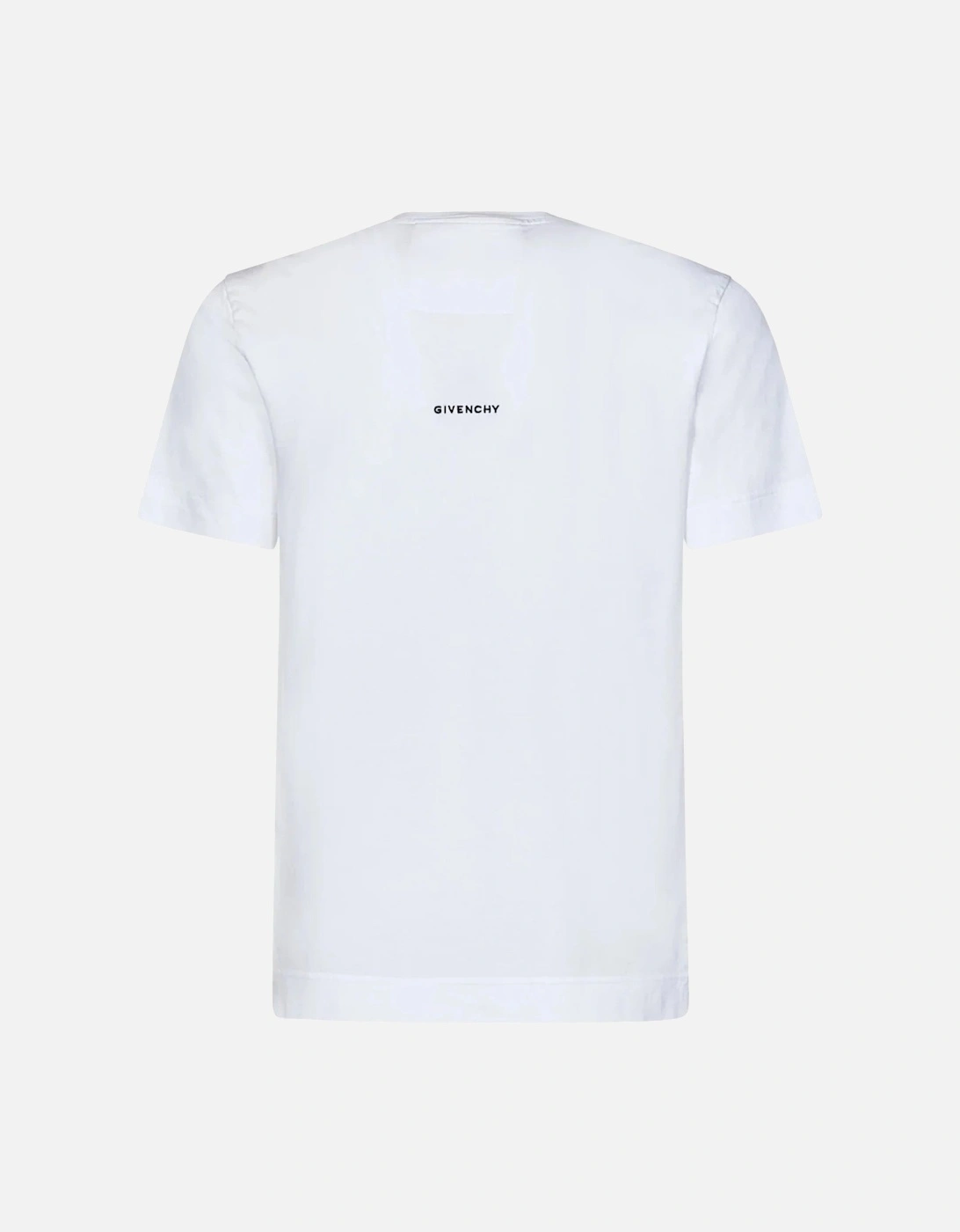 4G Logo Embroidered White T-Shirt