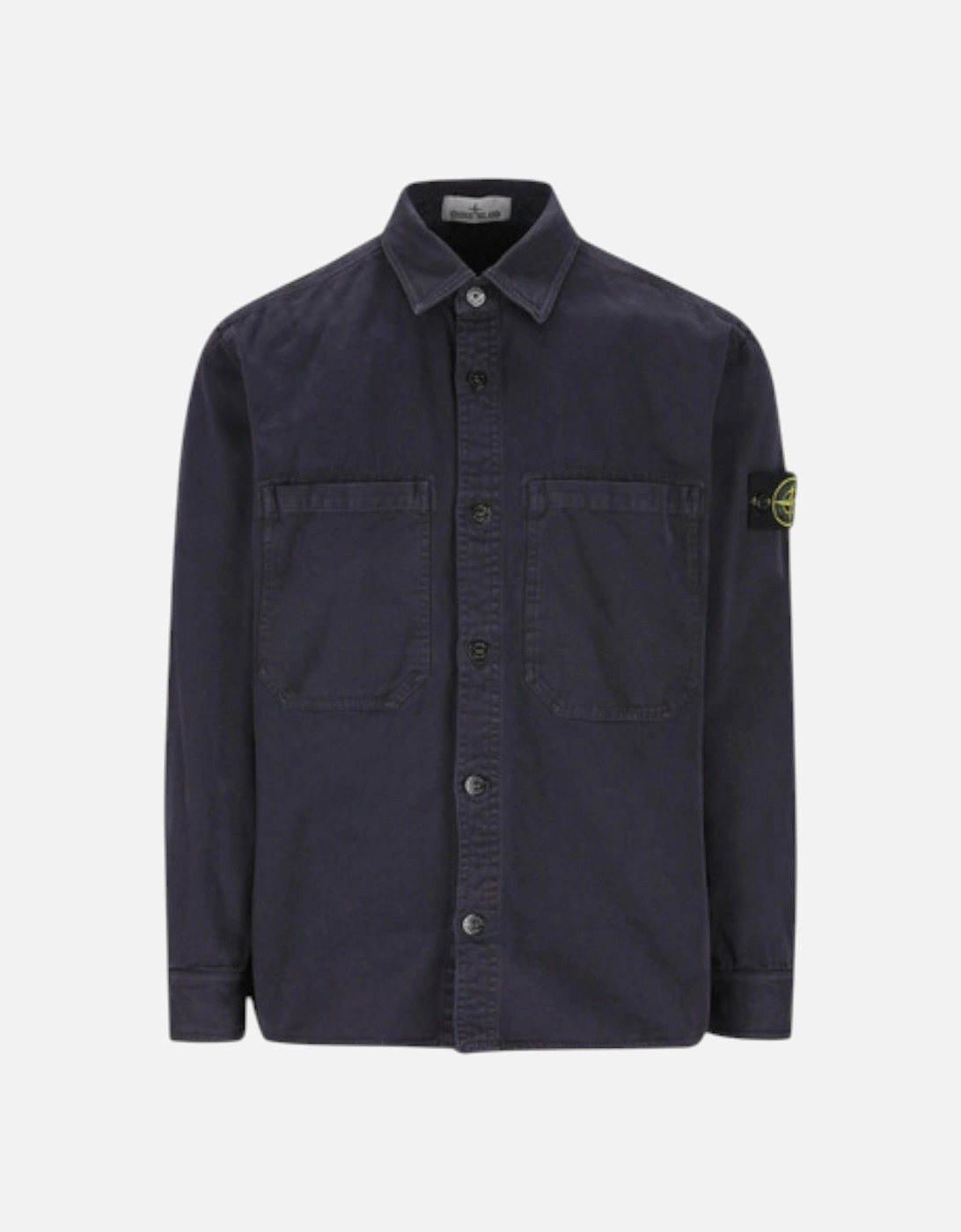 Organic Panama Cotton Blue Overshirt, 3 of 2