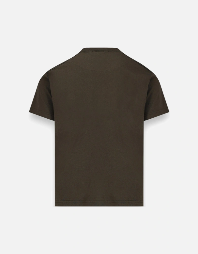 Military Green Fissato Patch T-Shirt