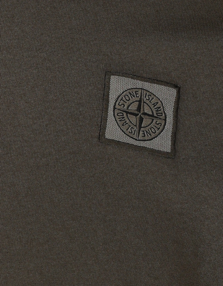 Military Green Fissato Patch T-Shirt