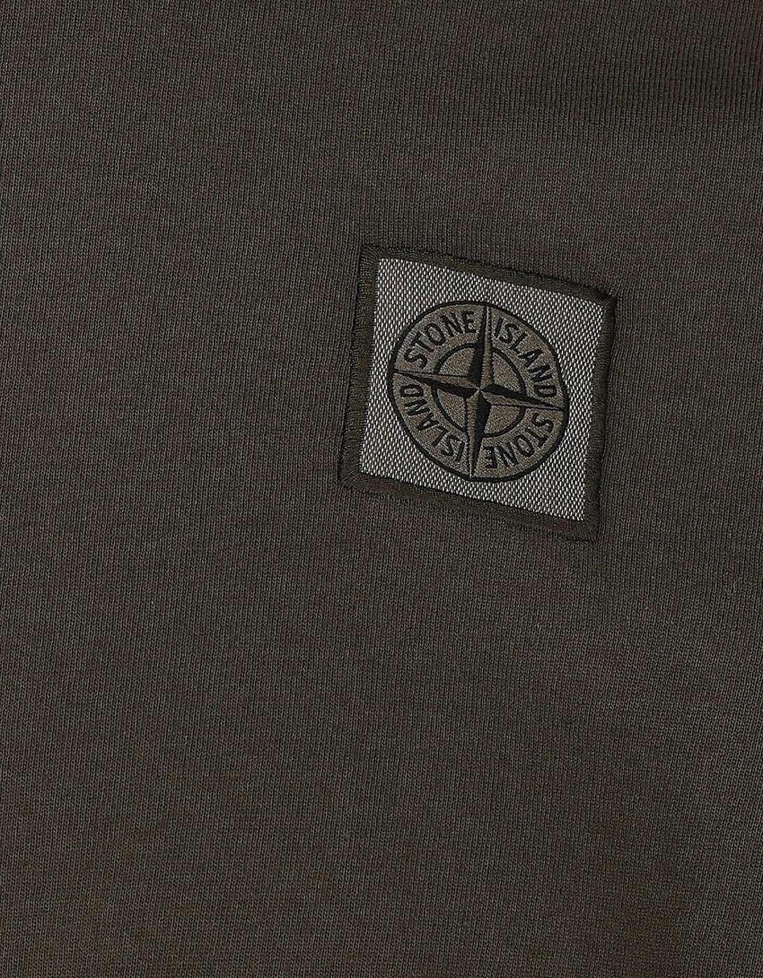 Military Green Fissato Patch T-Shirt