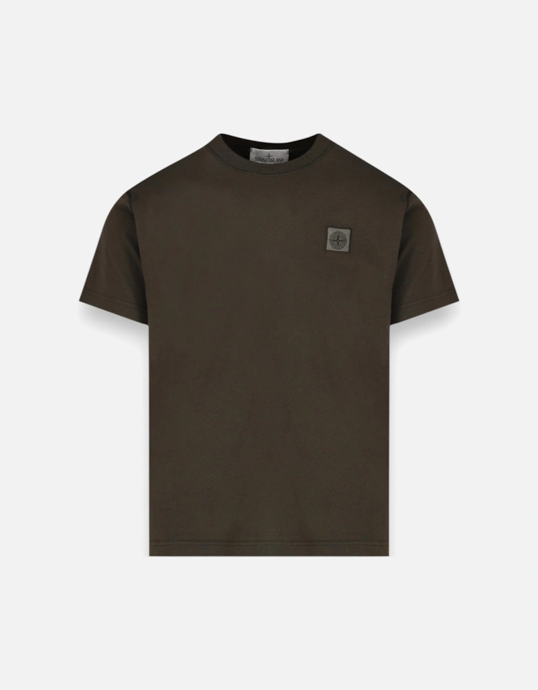 Military Green Fissato Patch T-Shirt