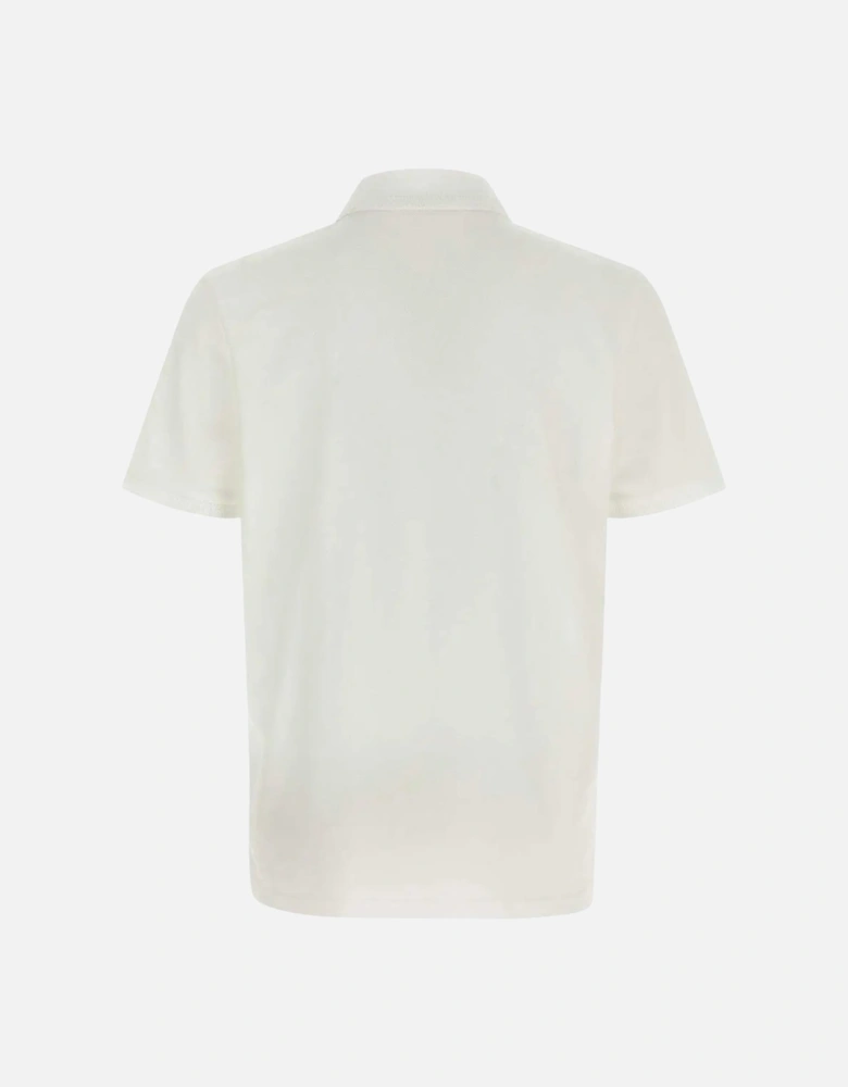 Cotton Piquet White Polo Shirt