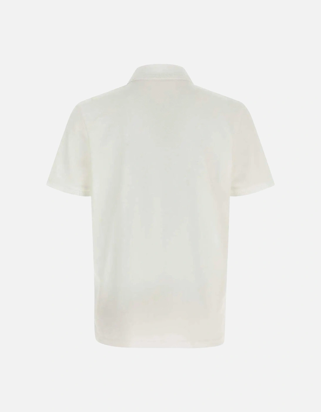 Cotton Piquet White Polo Shirt