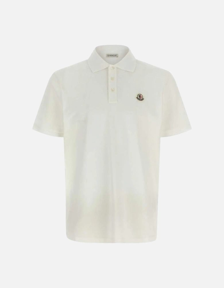 Cotton Piquet White Polo Shirt