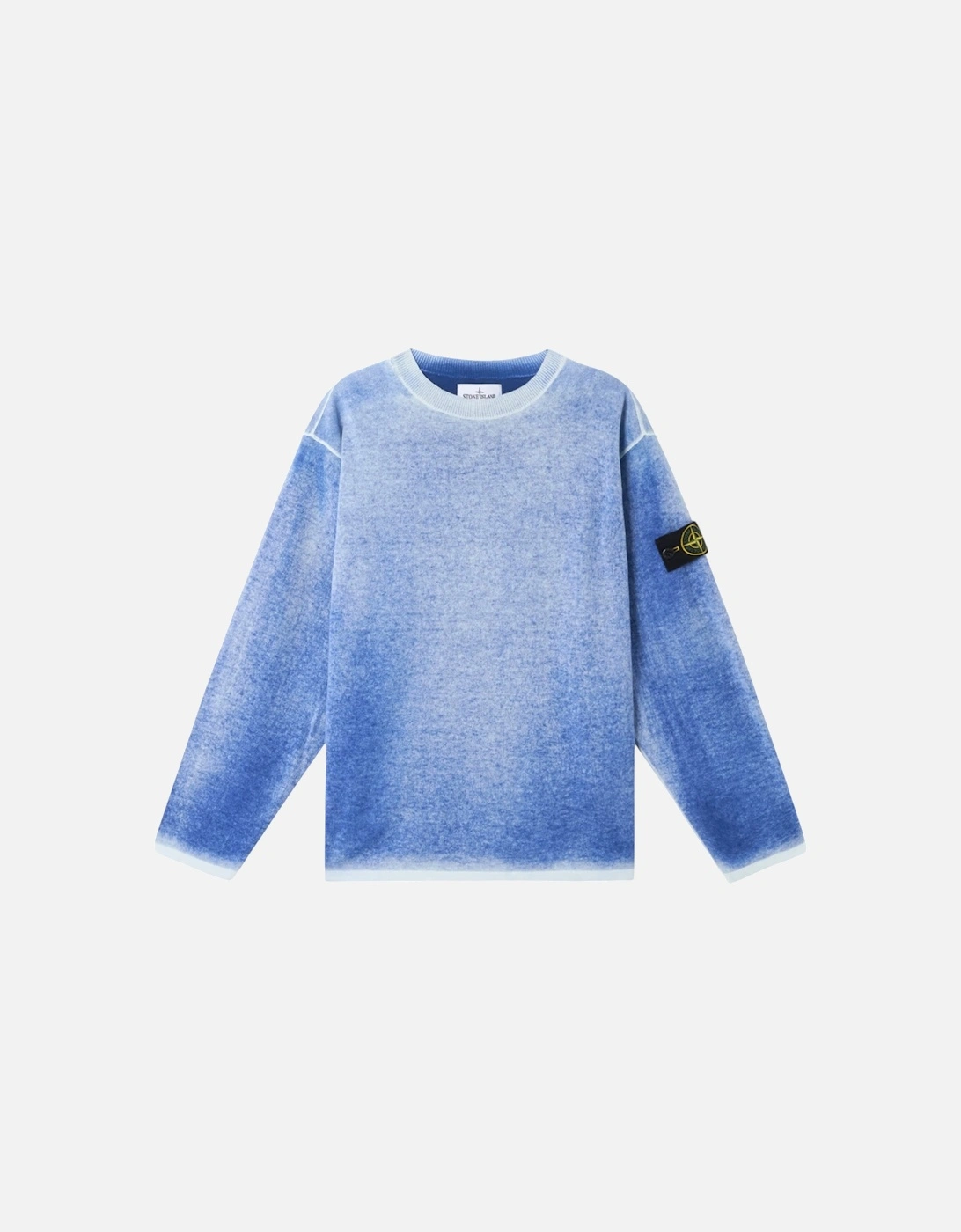 Raw Hand Light Organic Marine Blue Sweatshirt, 3 of 2