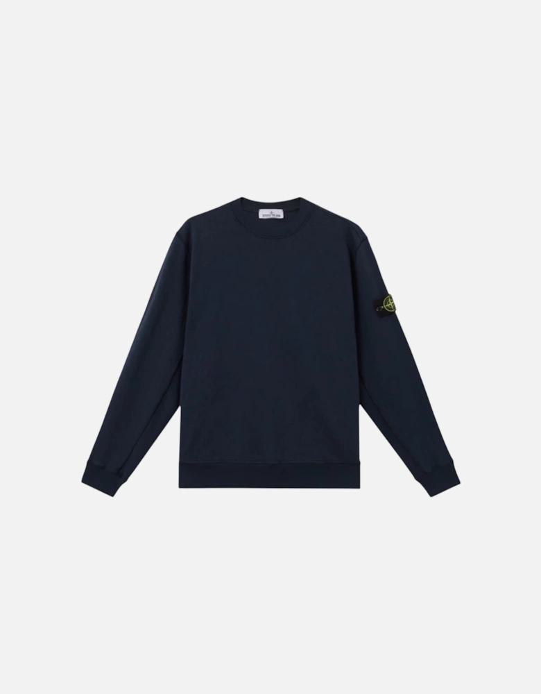 Malfile Fleece 'Old' Effect Navy Sweatshirt