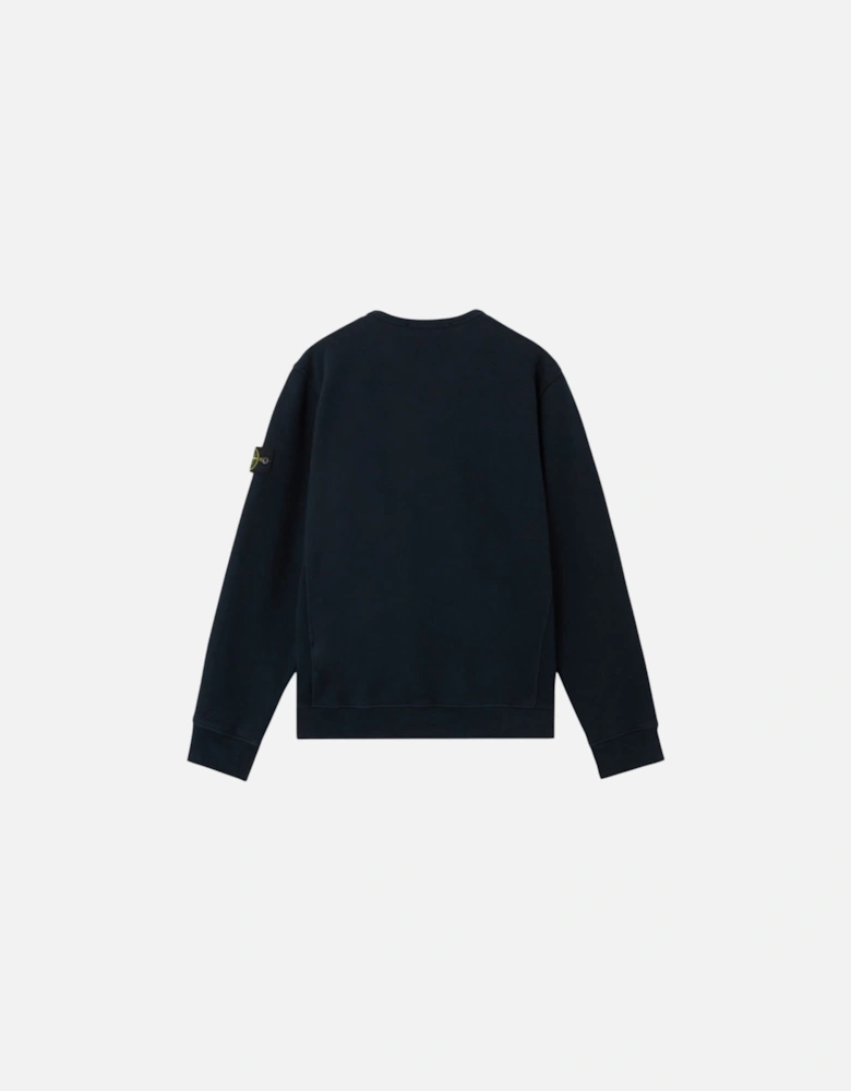 Malfile Fleece 'Old' Effect Navy Sweatshirt