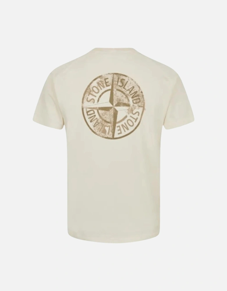 Reflective Print Ivory T-Shirt