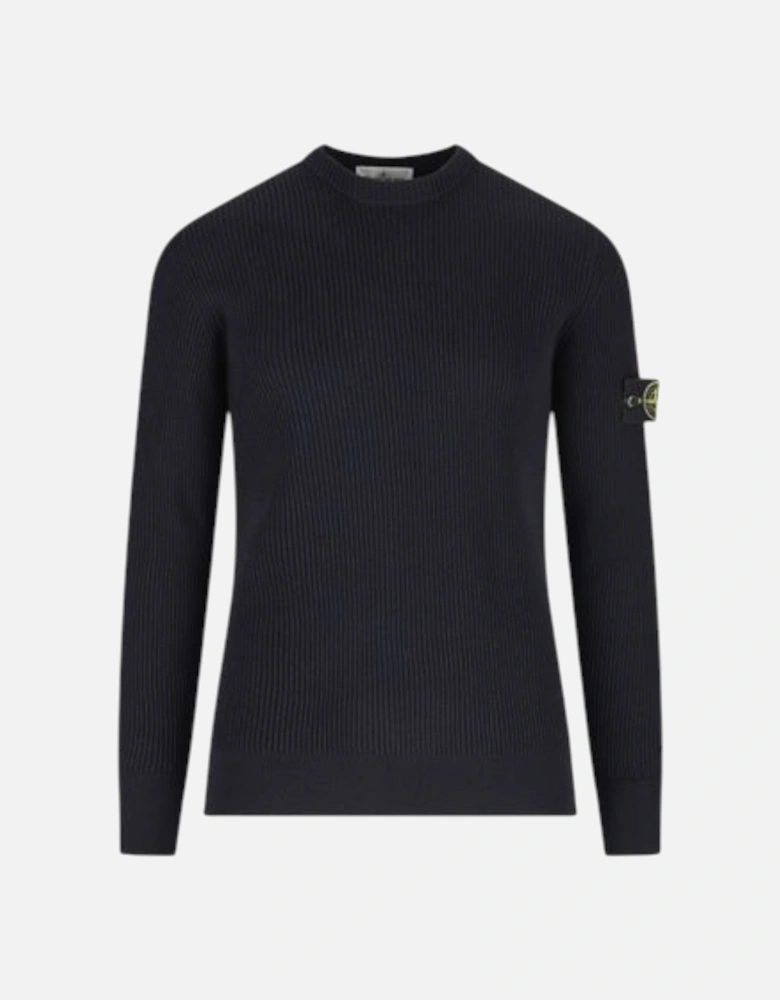 Full Rib RWS Wool Navy Sweatshirt