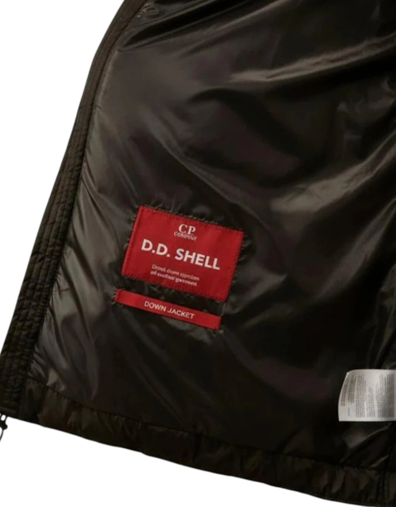 C.P Company D.D. Shell Goggle Down Black Gilet