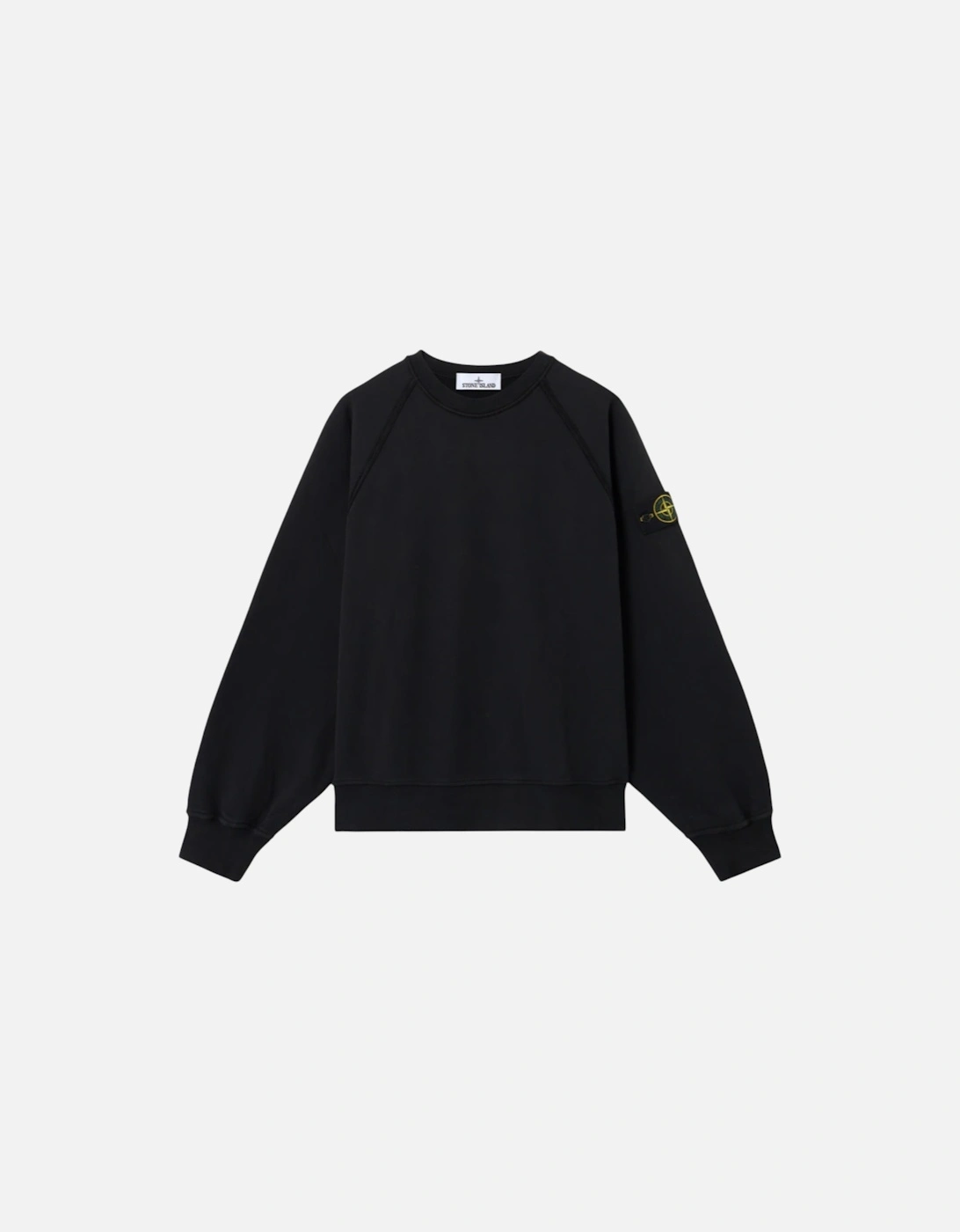 Brushed Organic Black Sweatshirt, 3 of 2