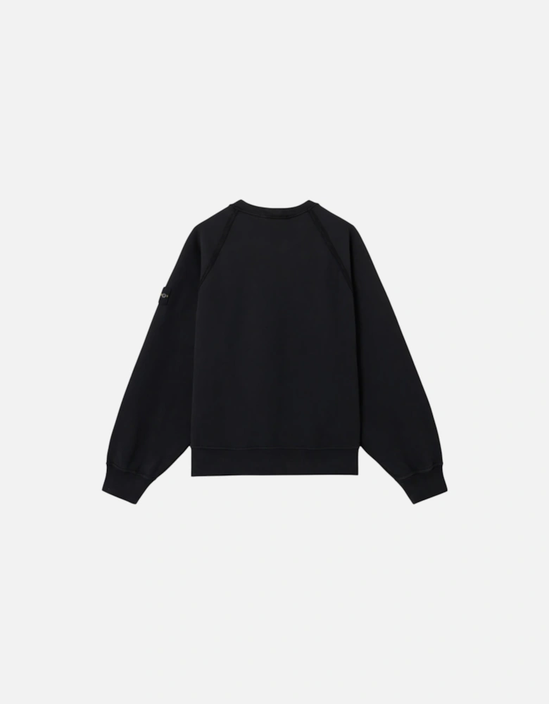 Brushed Organic Black Sweatshirt