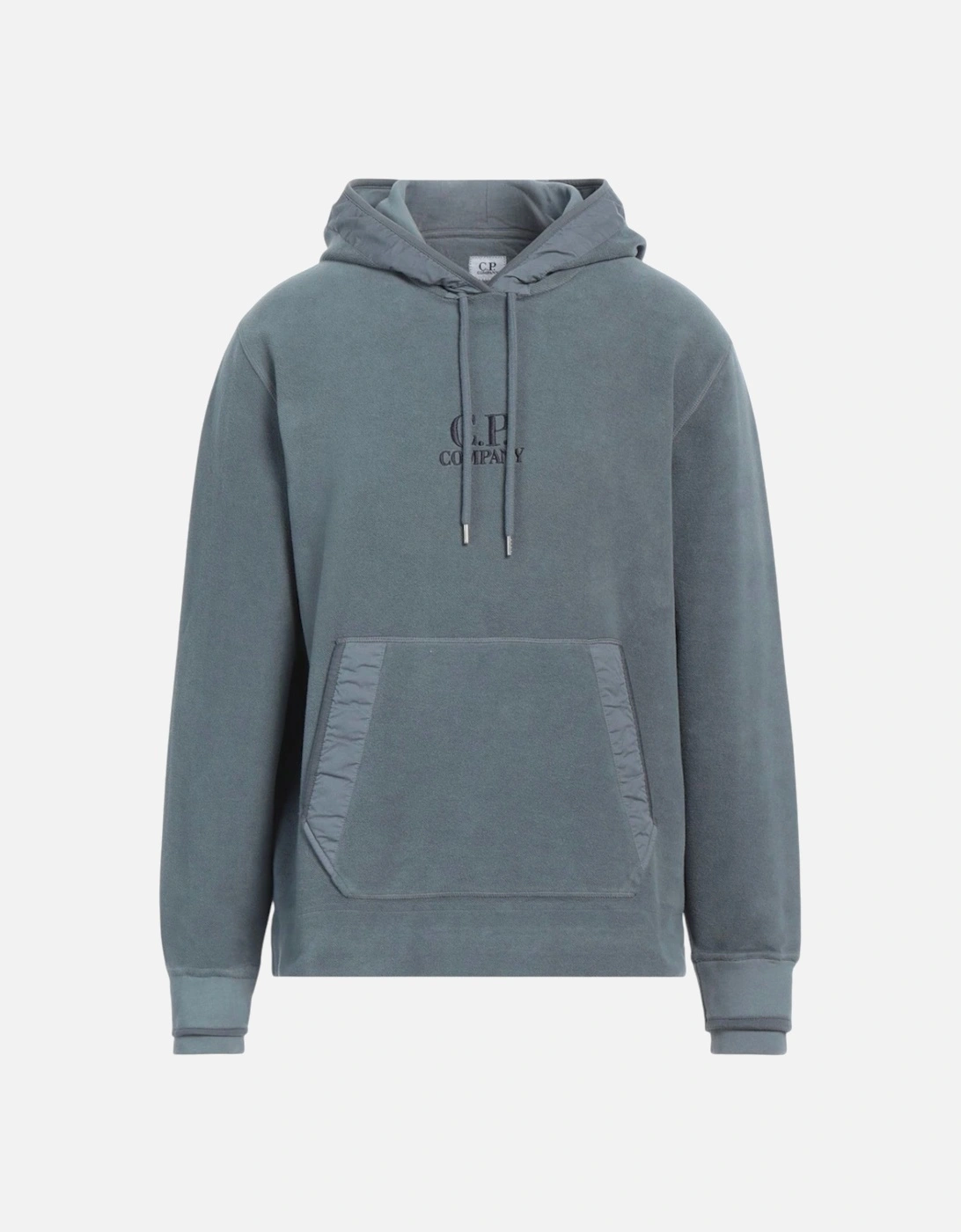 C.P. Company Embroidered Logo Emerized Orion Blue Hoodie, 2 of 1