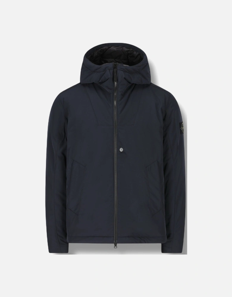 Padded Micro Twill Navy Jacket