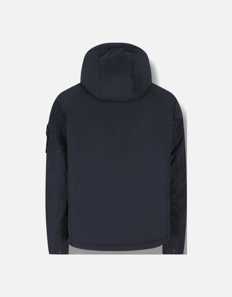 Padded Micro Twill Navy Jacket