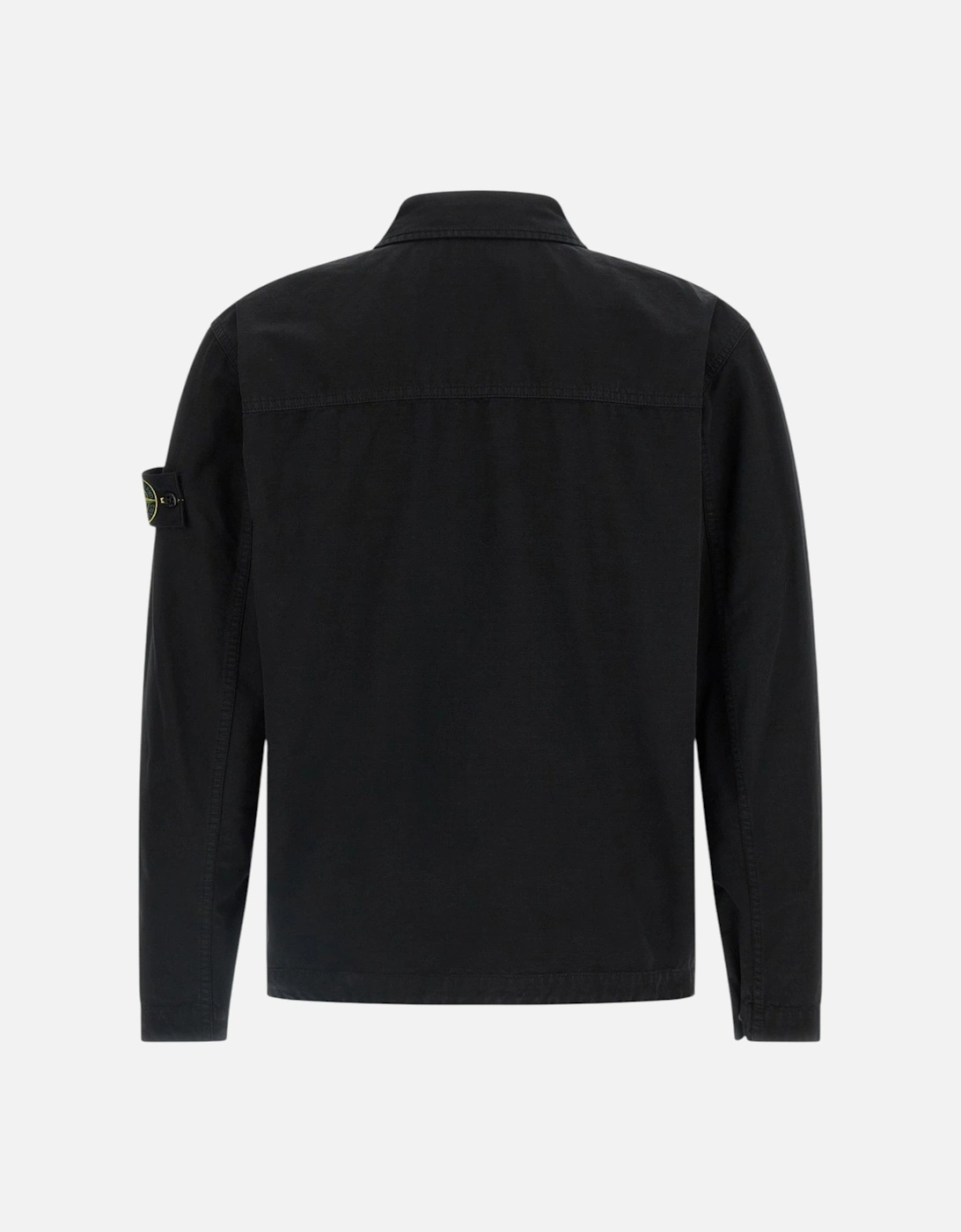 Raw Cotton Black Overshirt