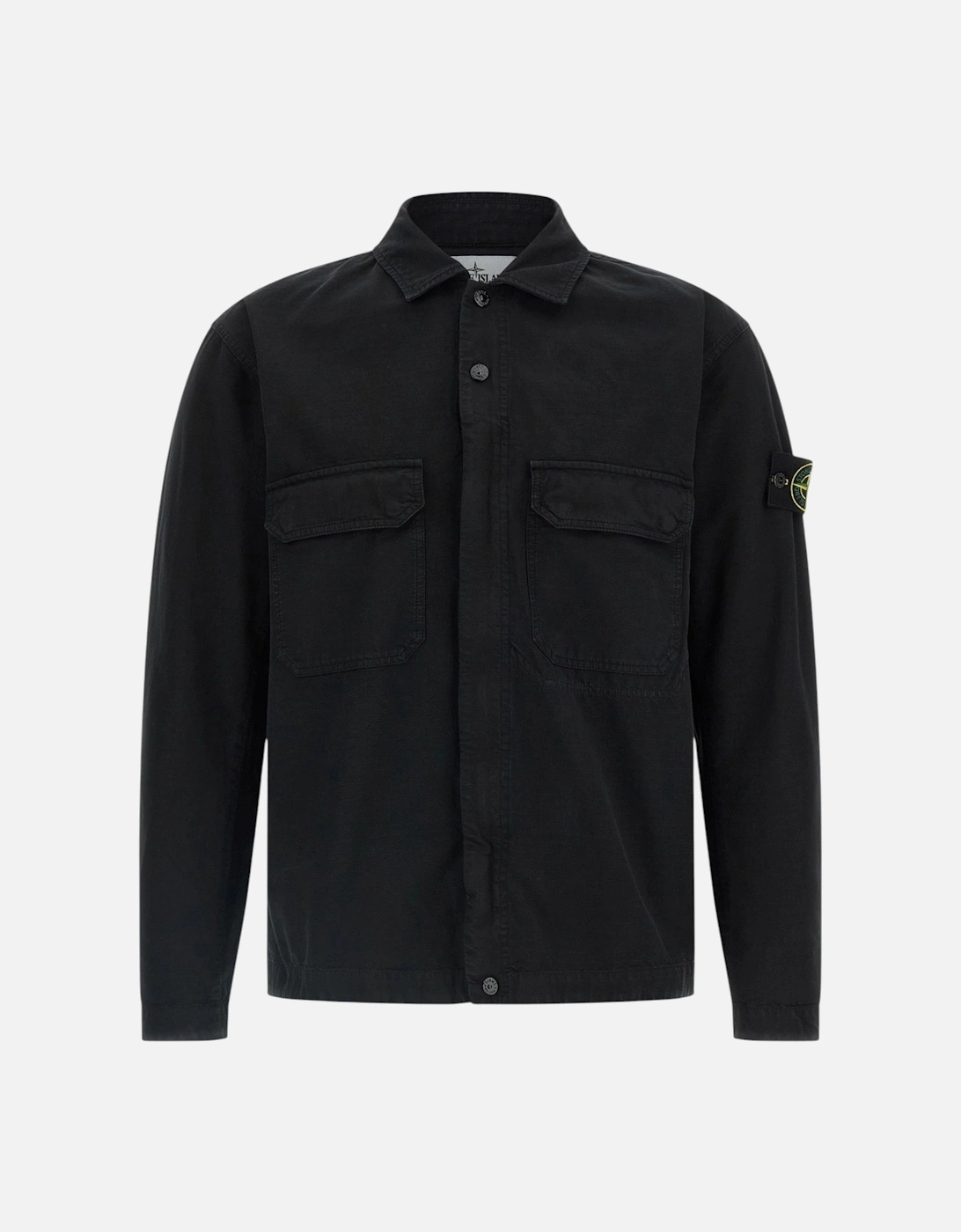 Raw Cotton Black Overshirt, 3 of 2