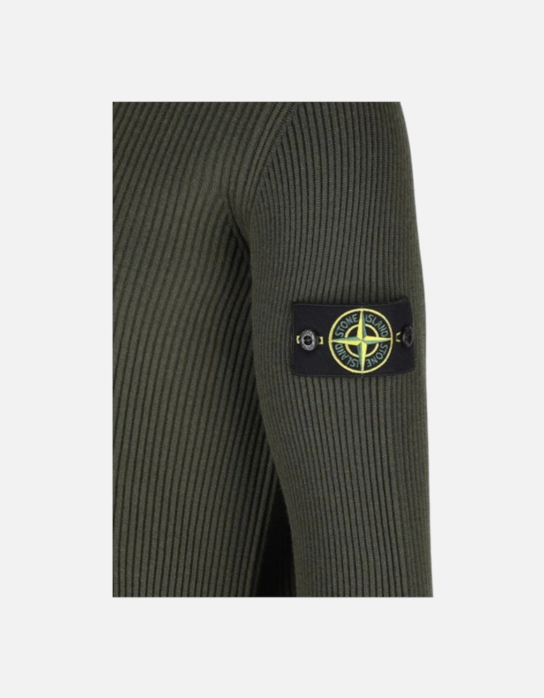 Full Rib RWS Wool Military Green Sweatshirt