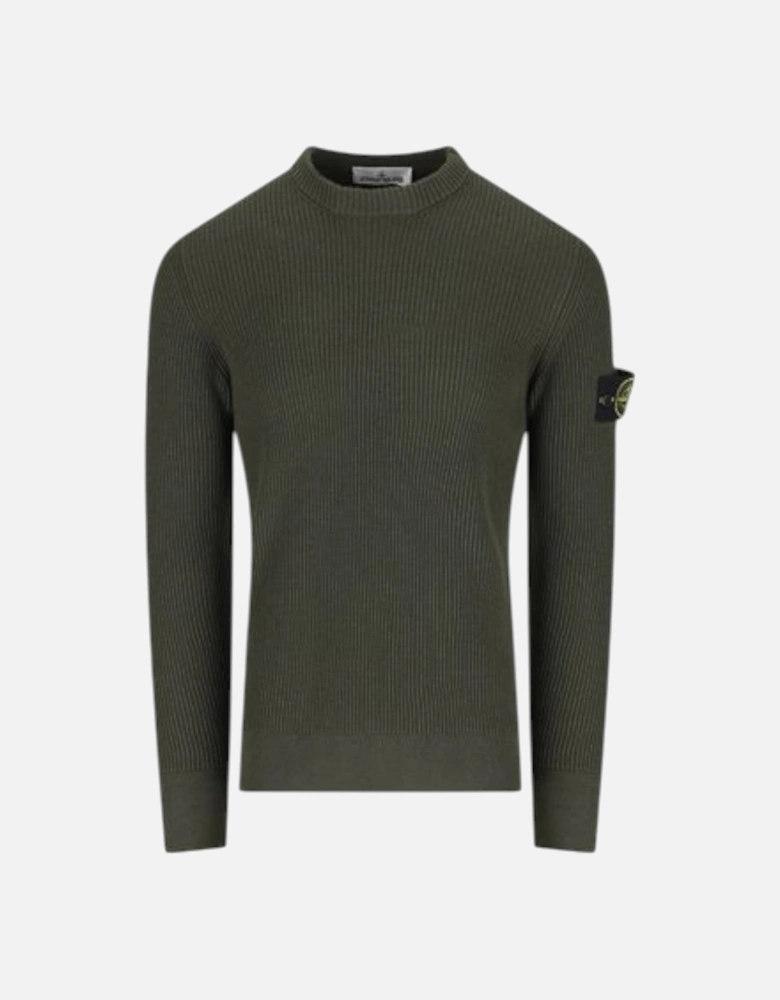 Full Rib RWS Wool Military Green Sweatshirt