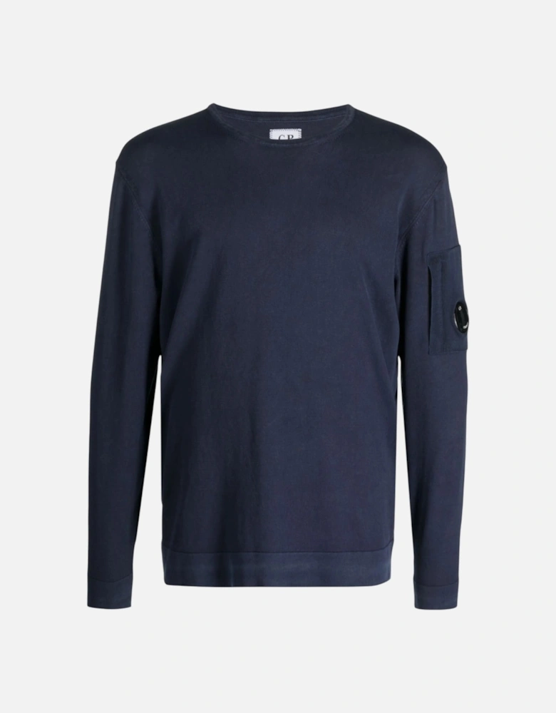 C.P. Company Light Fleece Navy Sweatshirt