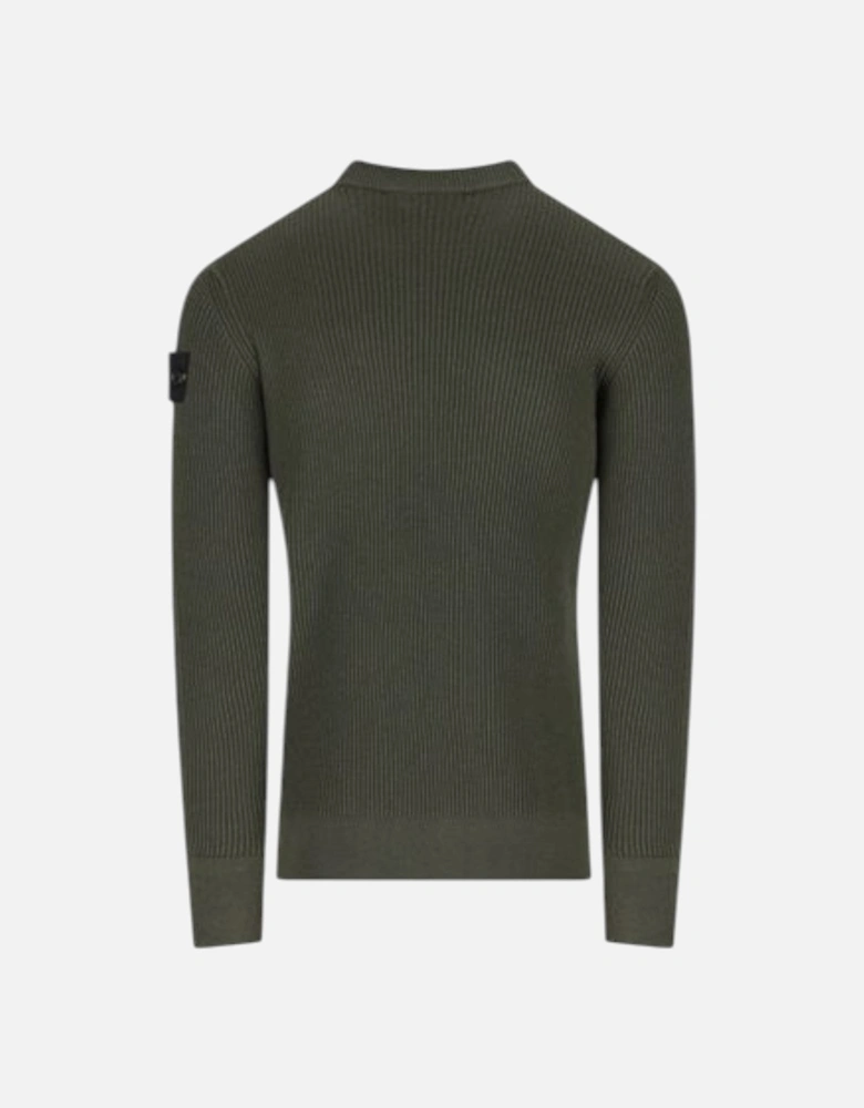 Full Rib RWS Wool Military Green Sweatshirt