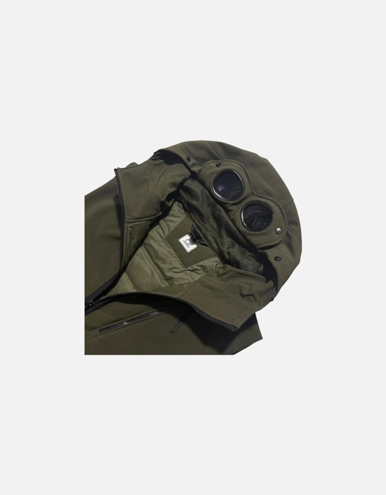 C.P. Company Ivy Green Down Soft Shell Goggle Gilet