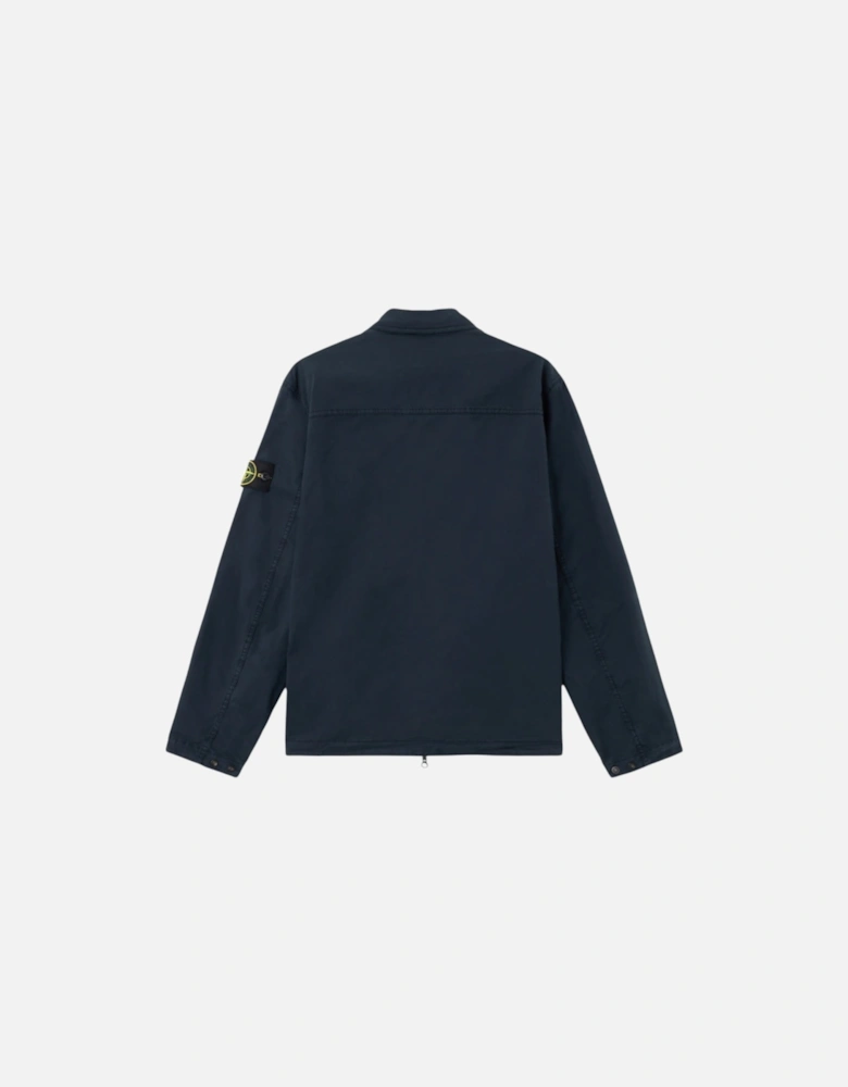 Canvas Weave Organic Cotton Navy Overshirt