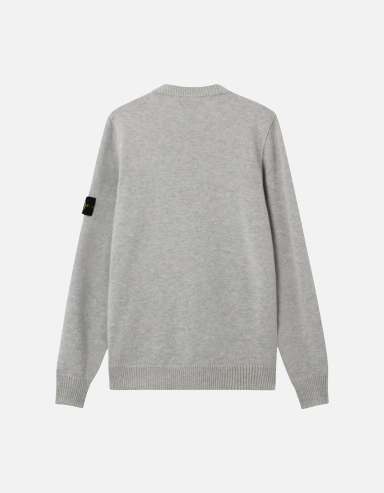 Dust Grey Melange Lambswool Sweatshirt