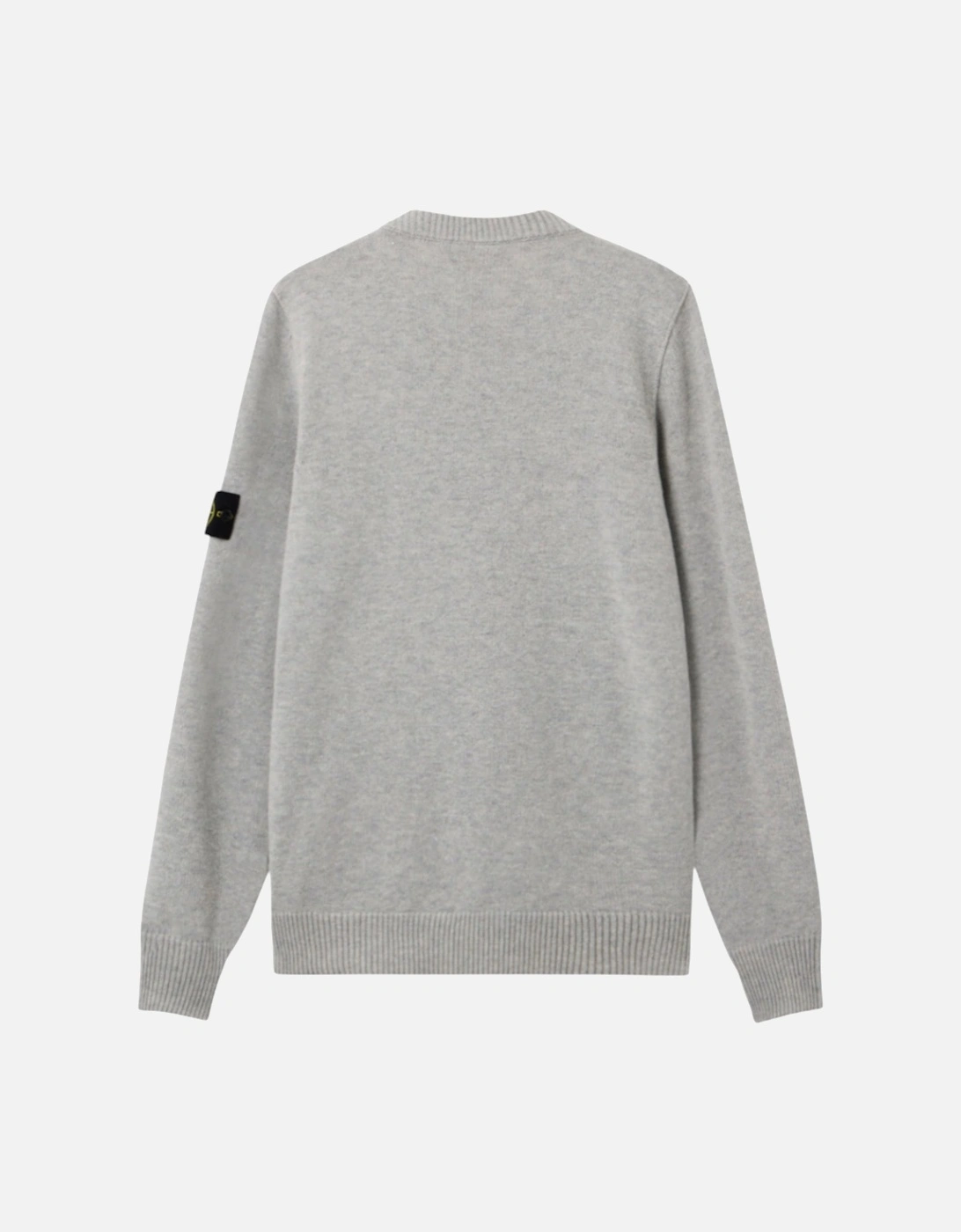 Dust Grey Melange Lambswool Sweatshirt