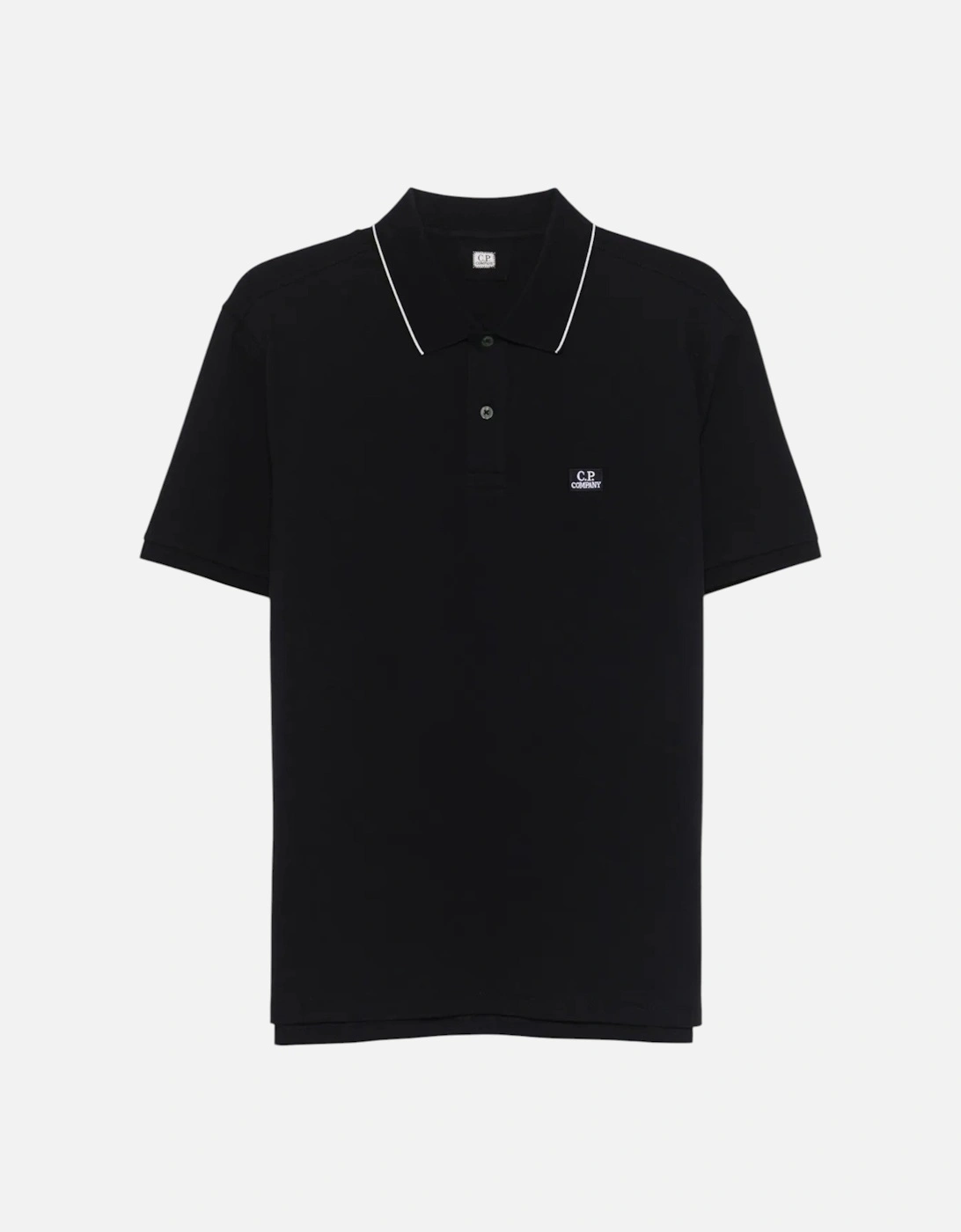 C.P Company Black Cotton Polo Shirt, 3 of 2