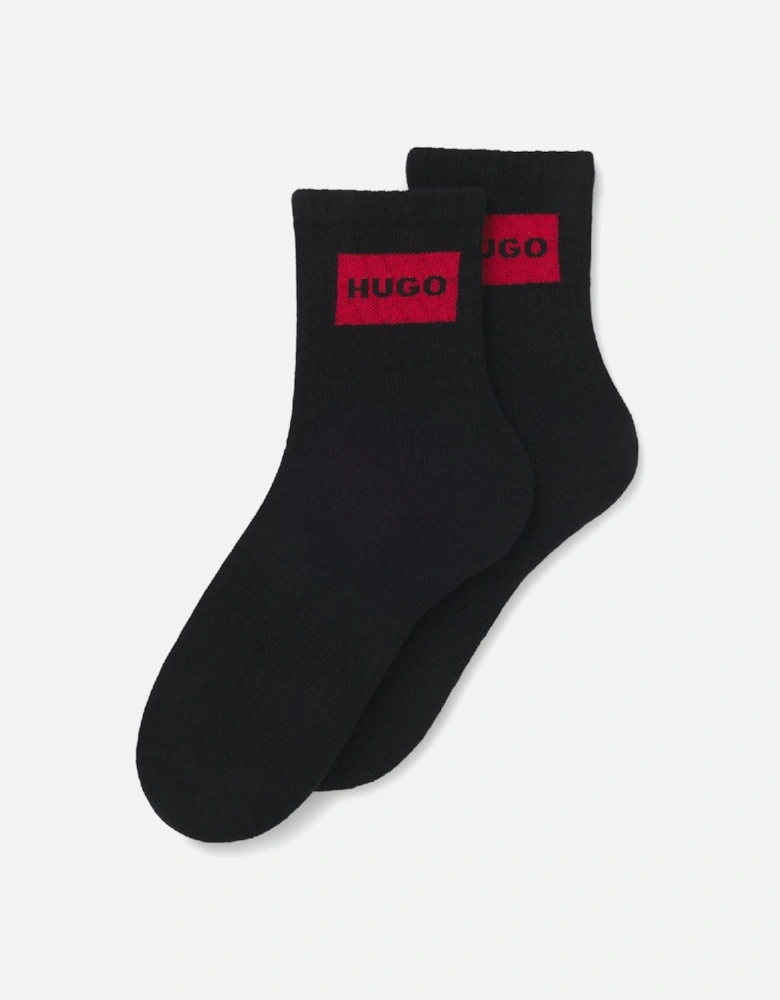 2 Pack of Red Logo Socks