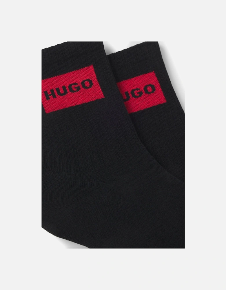 2 Pack of Red Logo Socks