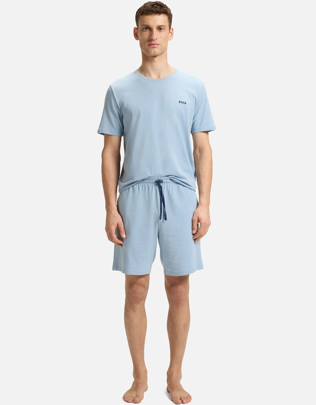 Embroidered Logo Shorts in Stretch Cotton