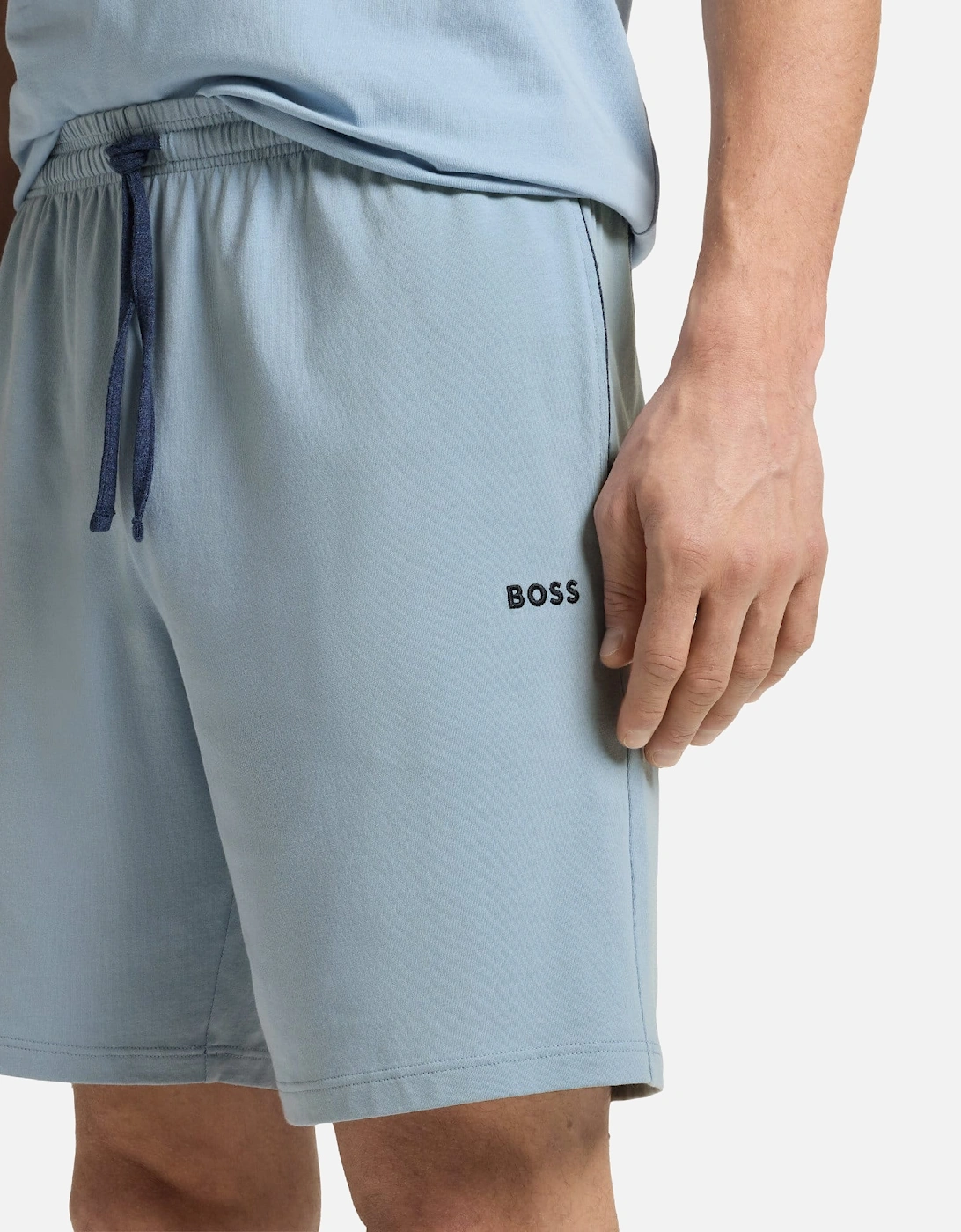 Embroidered Logo Shorts in Stretch Cotton
