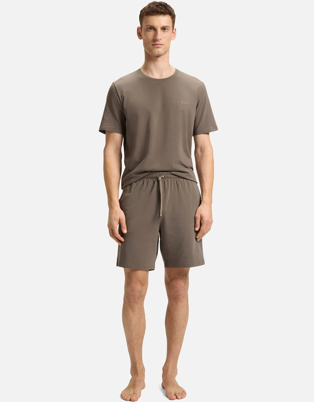 Embroidered Logo Shorts in Stretch Cotton